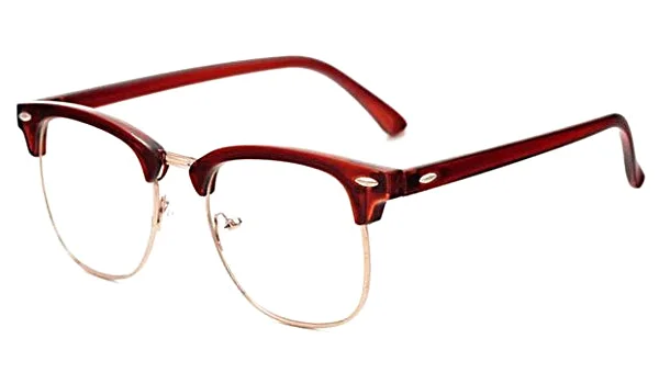 High-end Glasses for Luxury -Classy Men Clear Brown Glasses