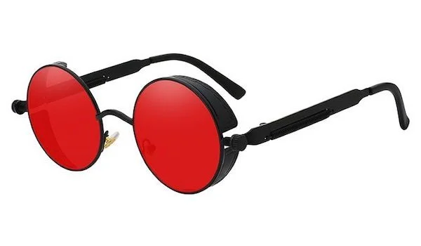 Affordable Glasses for Budget -Classy Men Red Black Vintage Glasses