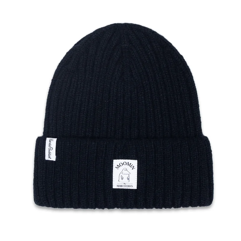 Premium snapback cap with flat bill design -The Groke Winter Hat Beanie Adult - Black