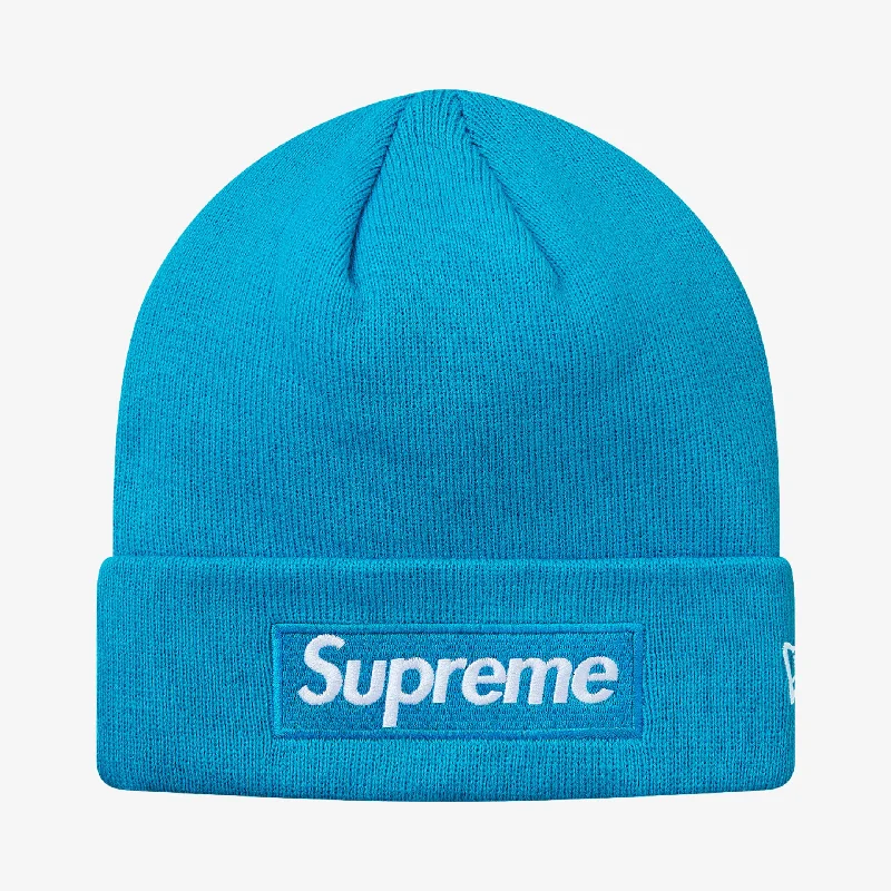 Fitted baseball cap for team uniform fit -Supreme x New Era Beanie 'Box Logo' Bright Royal (FW18)