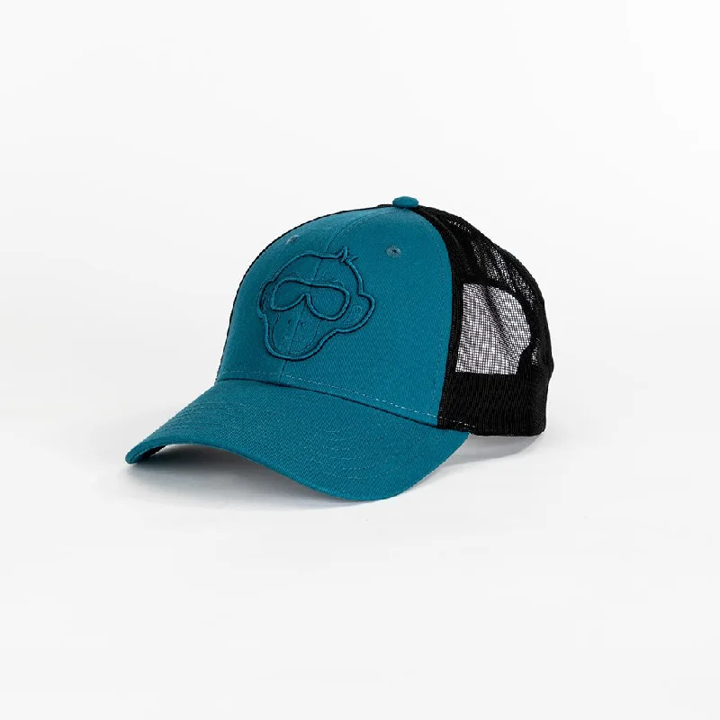 Premium cap with leather strap accent -Trucker Monkey // 002