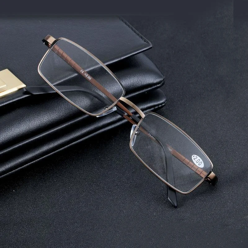 Anniversary Sunglasses for Special Occasion -Aluminum Alloy Reading Glasses Resin Lens Presbyopic Glasses