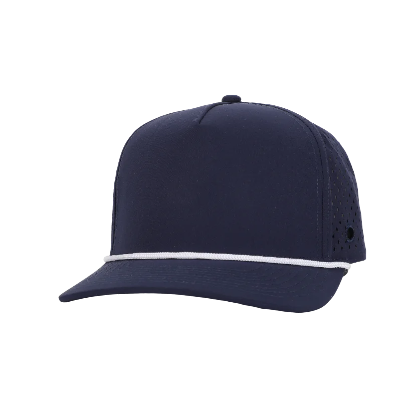 Embroidered cap with personalized name design -Stealth Navy Signature Waterproof Hat