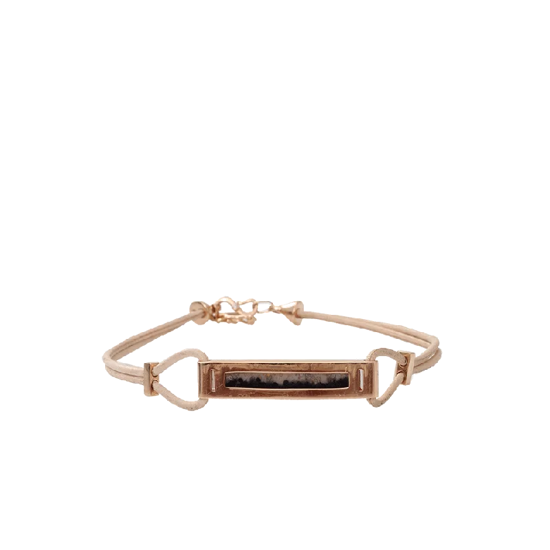 High-quality women's bags with luxury materials and detailed stitching for durability-Petrified Palm Wood Baguette Bracelet