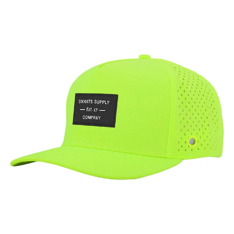 Neon trucker cap for high-visibility safety -Retro Green OG Signature Waterproof Hat