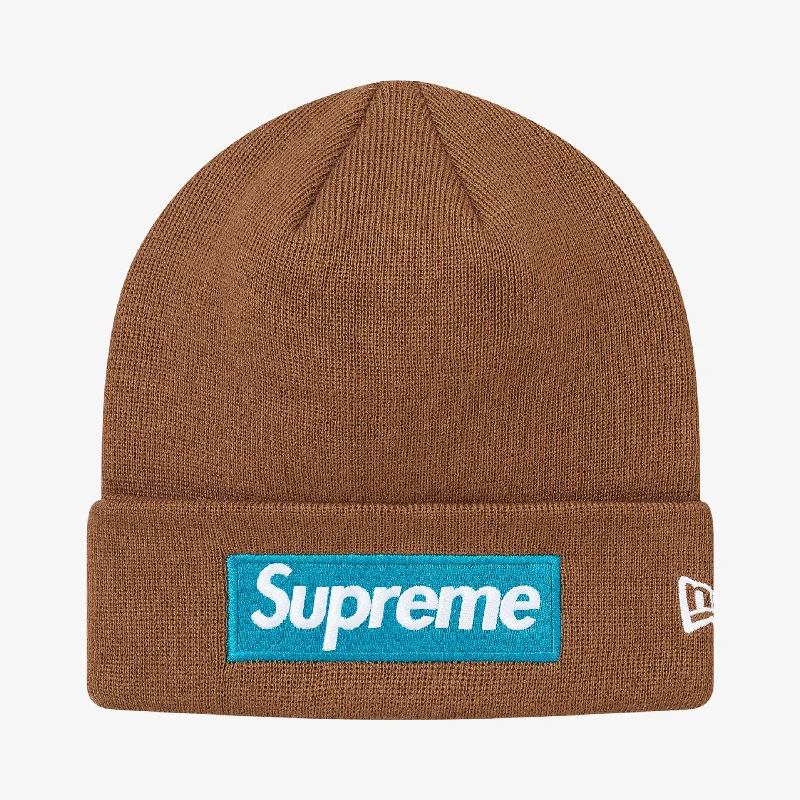 Lightweight cap with quick-dry fabric finish -Supreme x New Era Beanie 'Box Logo' Rust Brown (FW17)