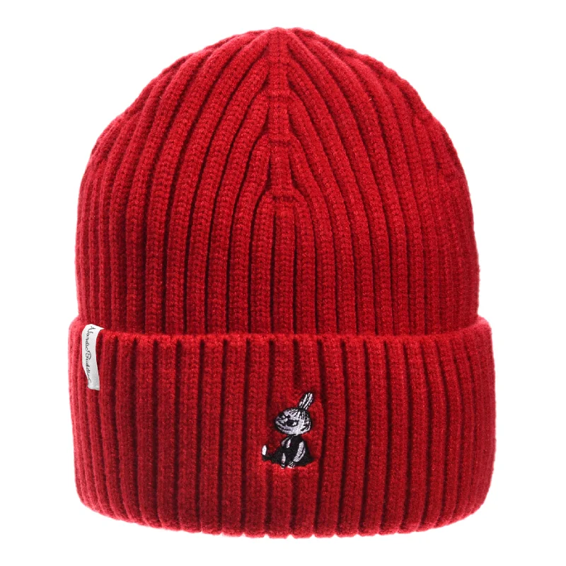 Soft cotton cap for all-day wear ease -Little My Winter Hat Beanie Adult - Red