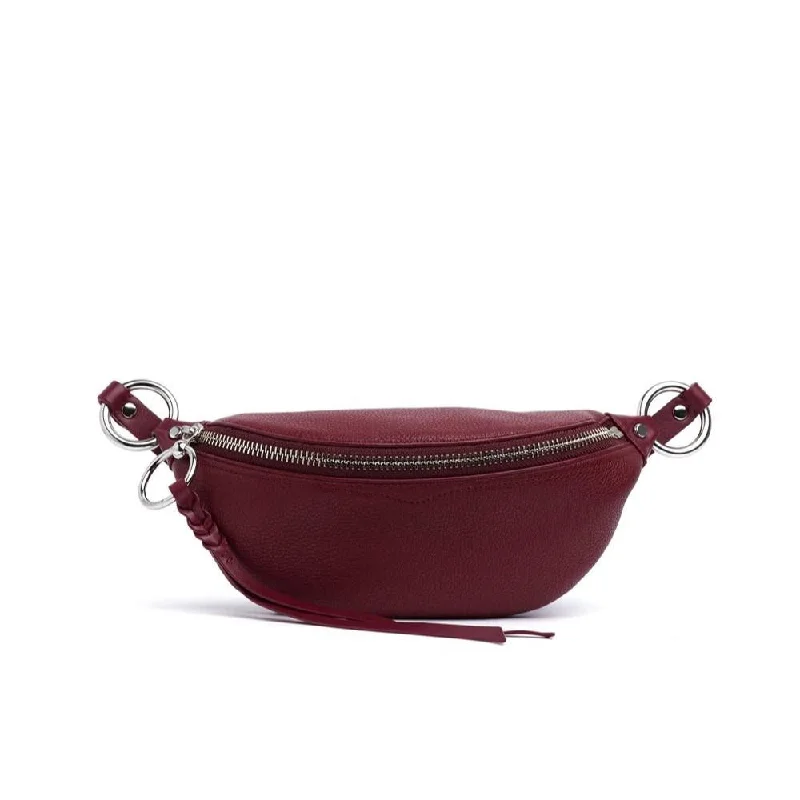 Women's bags with structured design and subtle texture for a refined, elegant finish-Bree Mini Belt Bag (Pinot Noir)