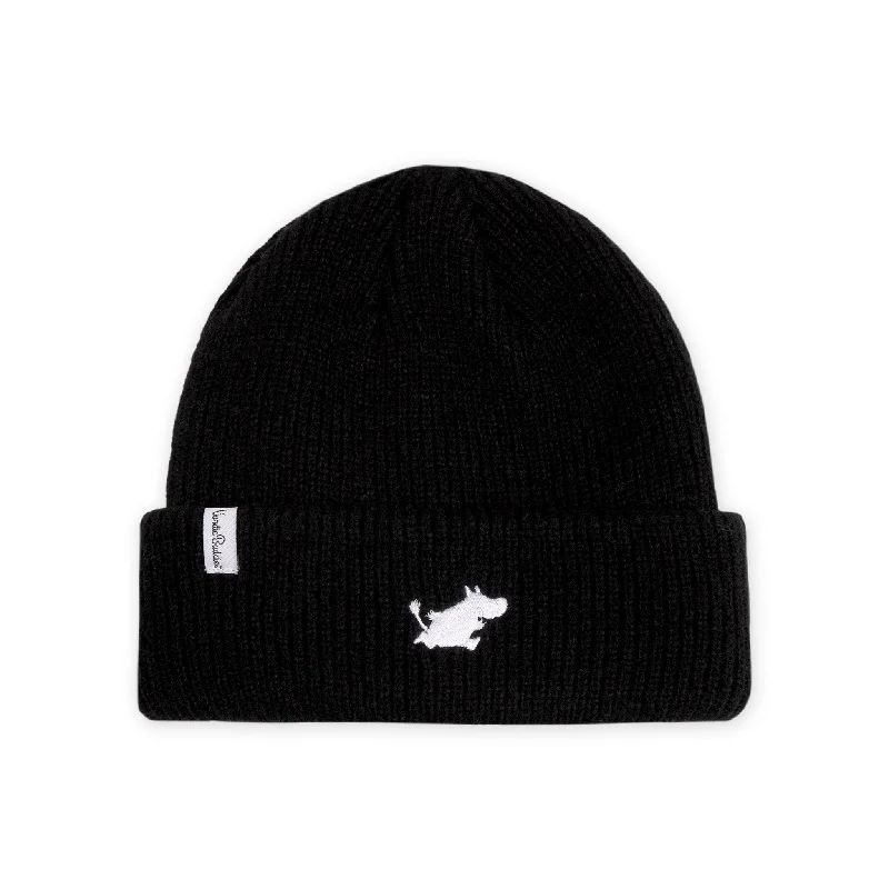 Bright red cap for standout team spirit -Moomin Classics Winter Hat Beanie Adult - Black