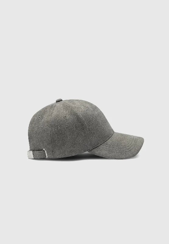 Lightweight sports cap for active workout days -Suede Cap - Grey