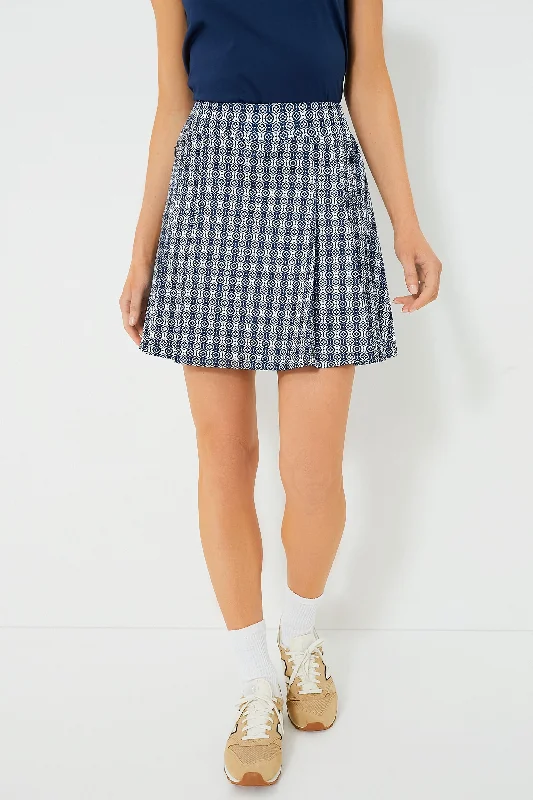 A-line Dresses for Flattering -Lisbon Tile 16 Inch Park Golf Skirt