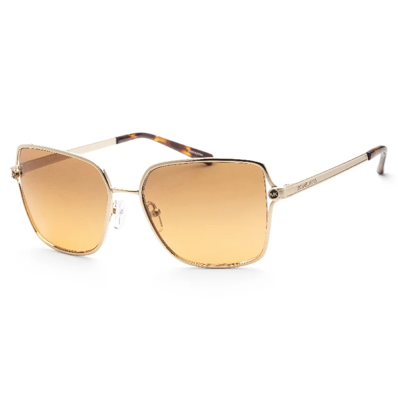 Decorated Glasses for Fashionable Touch -Michael Kors Women's 56mm Shiny Light Gold Sunglasses