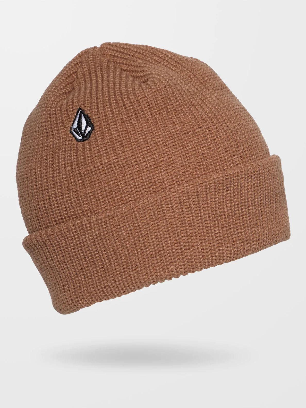 Embroidered name cap for unique personal touch -Volcom Full Stone Beanie Dark Brown