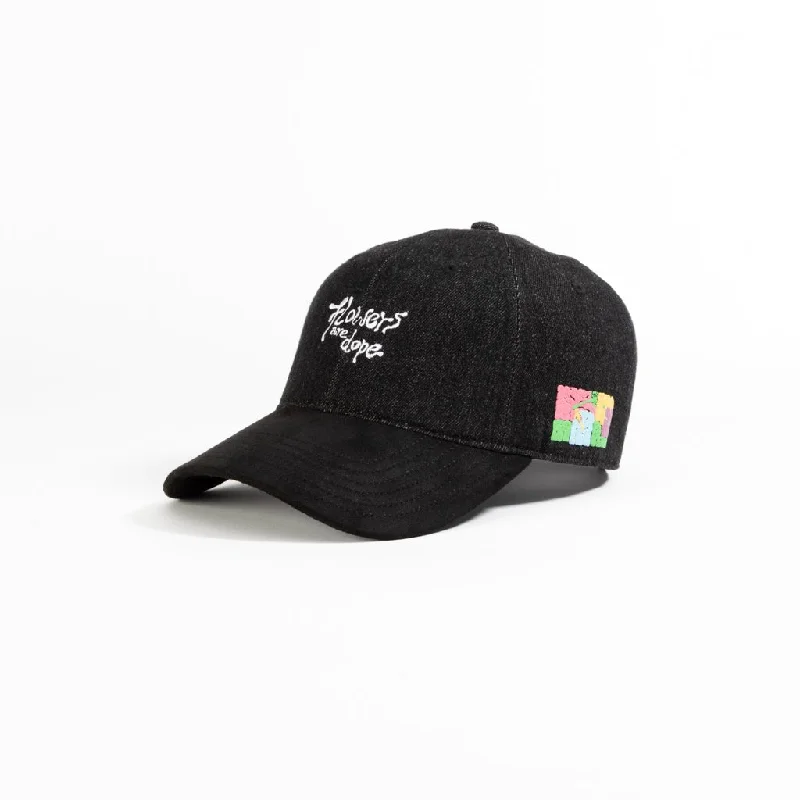 Minimalist cap for sleek simple style -flowers are dope