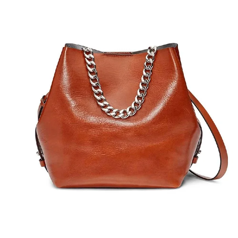 Women's bags with metallic straps and high-quality leather for a chic, elegant look-Kate Medium Convertible Bucket Bag (Acorn)