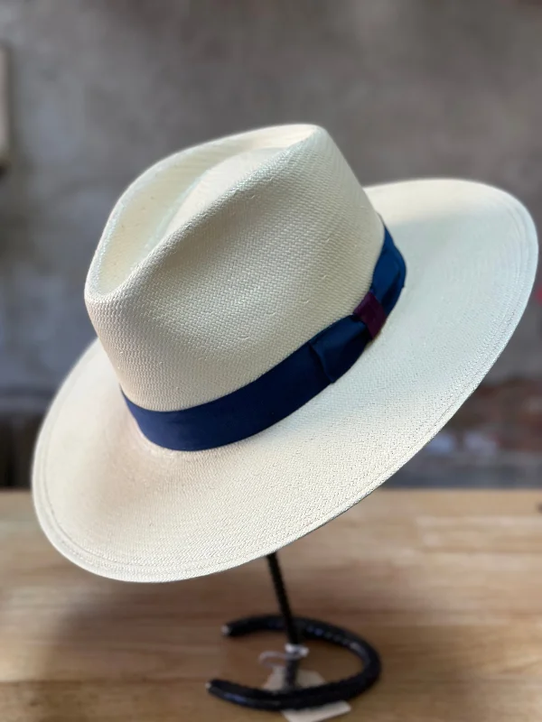 Minimal snapback cap for clean urban style -Stetson Santa Monica Flat Brim Fedora