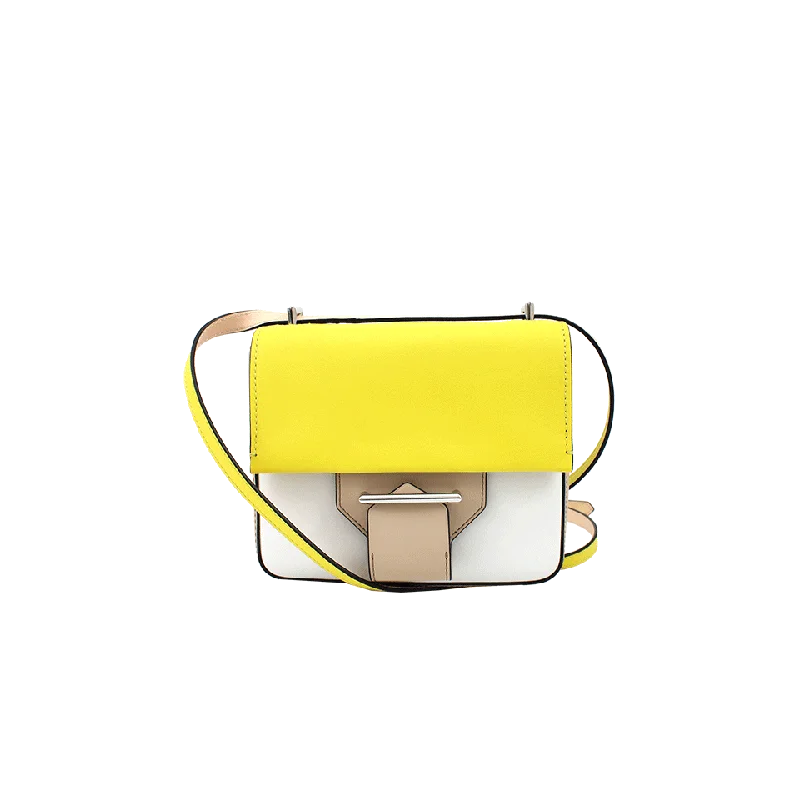 Fashion-forward women's bags with geometric patterns and fun design for bold fashion choices-Mini Colorblock Shoulder Bag