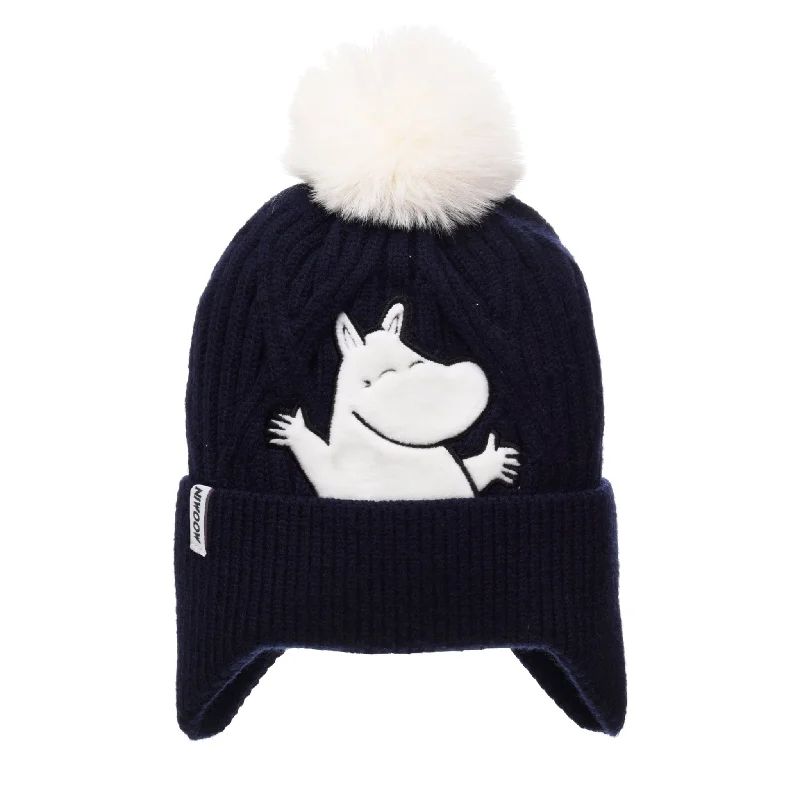 Camouflage cap with adjustable strap back -Moomintroll Winter Beanie Kids - Navy