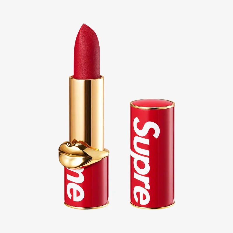 Canvas baseball cap for long-lasting wear -Supreme x Pat McGrath Labs Lipstick Red (FW20)