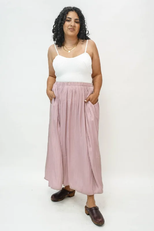 Polyester Dresses for Durable -Yorkshire Maxi Skirt In Mauve