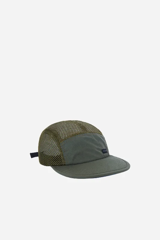 Sports team cap with bold logo front -Global Hat Olive