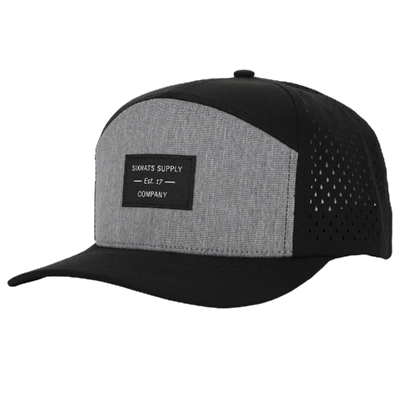 Trucker mesh cap for ventilated cool wear -Black & Grey Tradesman Hat