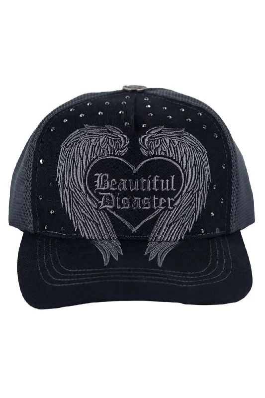 Designer cap for high-end brand appeal -Dark Angel Trucker Hat