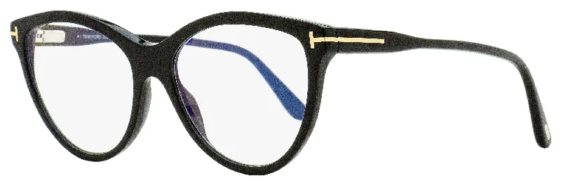 Handmade Glasses for Artisanal -Tom Ford Women's Magnetic Clip-on Eyeglasses TF5772B 001 Black 55mm