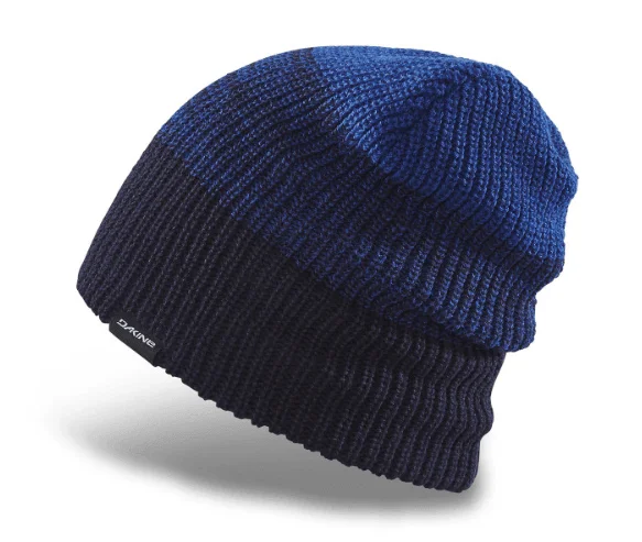 Classic navy cap for timeless wardrobe staple -Dakine Tall Boy Mens Beanie Hat Midnight Navy/Mix/Deep Blue