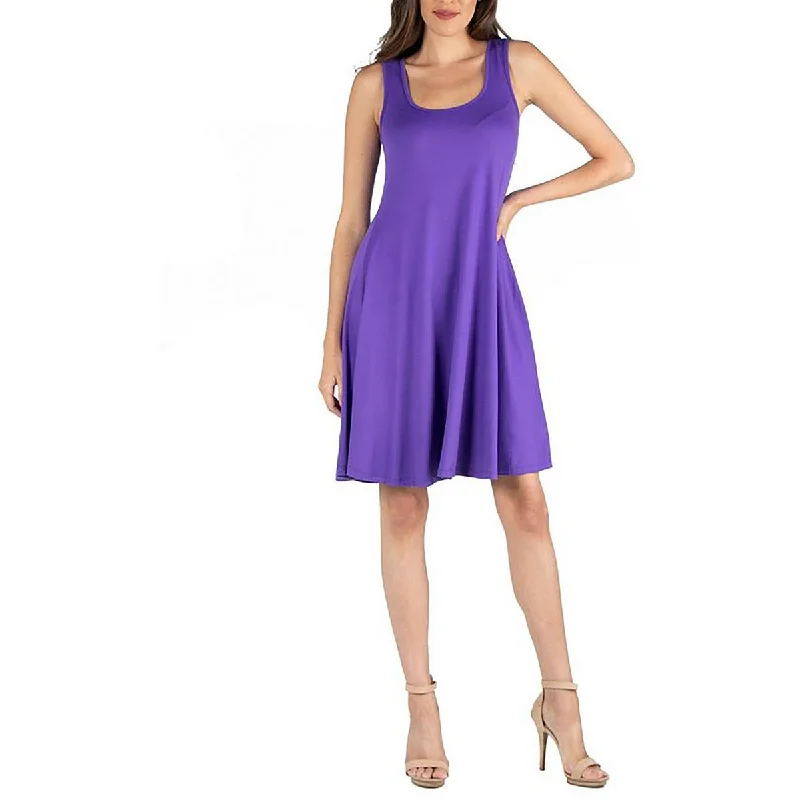 Formal Dresses for Occasions -24seven Comfort Apparel Womens Plus Scoop Neck Knit Midi Dress