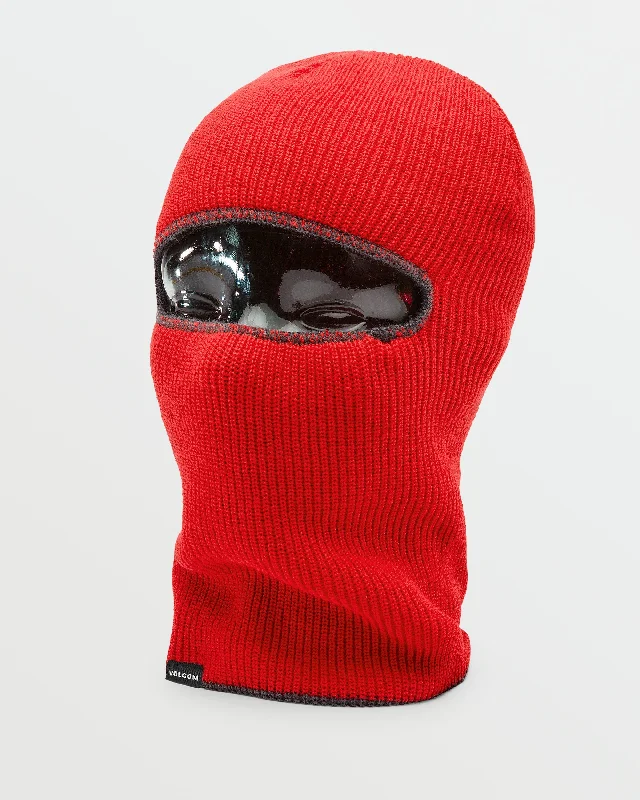 Minimalist mesh cap for airy lightweight feel -Mens Two Faced Balaclava - Charcoal