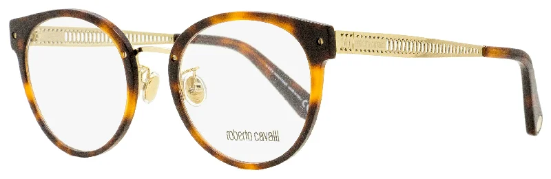 Progressive Glasses for Smooth Vision -Roberto Cavalli Women's Alternative Fit Eyeglasses RC5099F 052 Havana/Gold 53mm