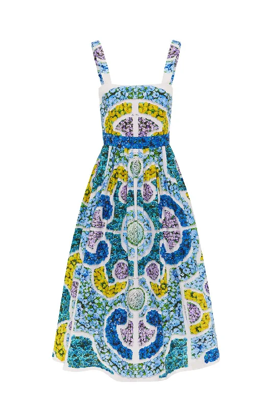 Iris Dress - Blue Topiary