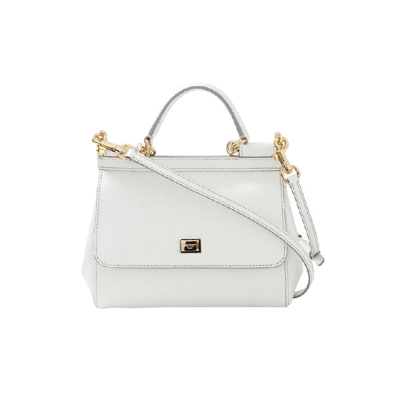 Women's bags with structured design and luxurious leather for high-end fashion-Dauphine Print Mini Sicily Bag