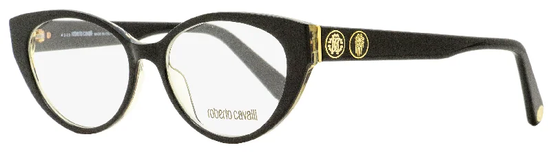 Abstract Glasses for Creative Look -Roberto Cavalli Women's Cateye Eyeglasses RC5106 005 Black 52mm