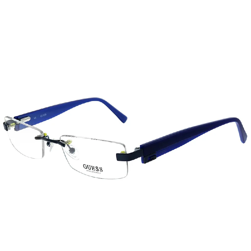 Plastic Framed Glasses for Comfortable -Guess  GU 1630 BL 52mm Unisex Rimless Eyeglasses 52mm