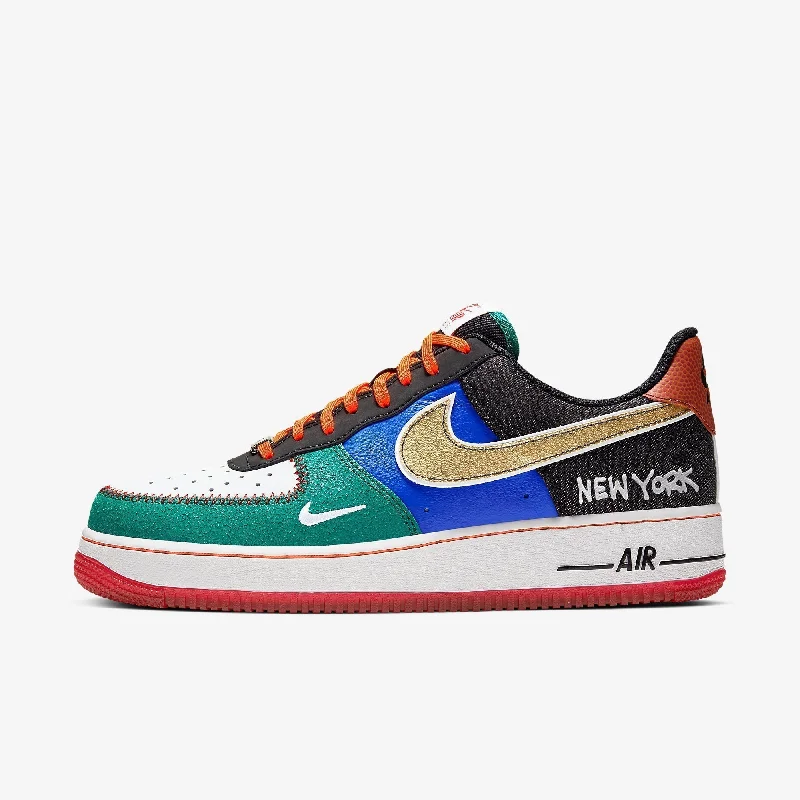 Breathable mesh cap for hot weather comfort -(Men's) Nike Air Force 1 Low '07 LV8 'What The NYC City of Athletes' (2019) CT3610-100