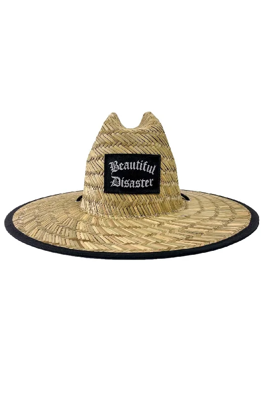 Durable canvas cap for rugged outdoor use -Beautiful Disaster Sun Hat