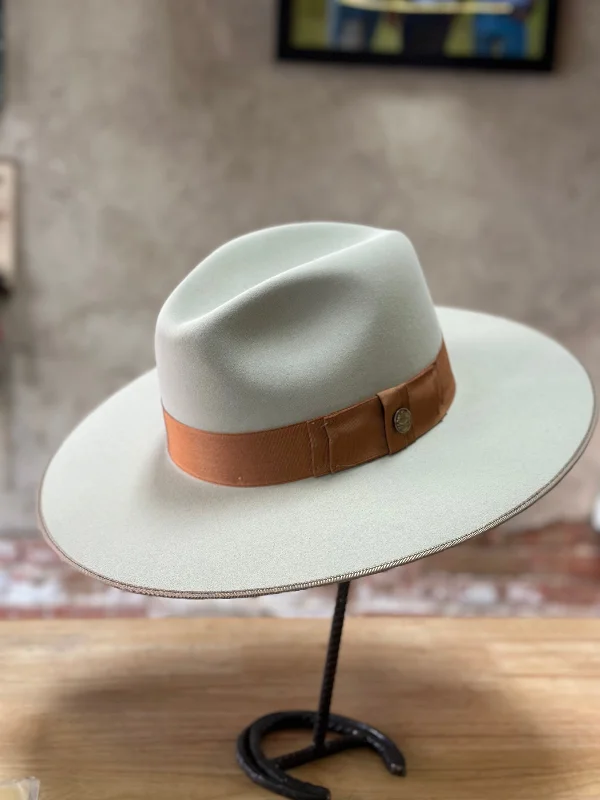 Adjustable cap with sturdy velcro closure -Stetson Tri-City Felt Fedora