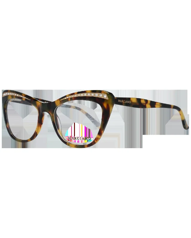 Abstract Glasses for Creative Look -Guess by Marciano GM0013 Eyeglasses Brown Tortoise