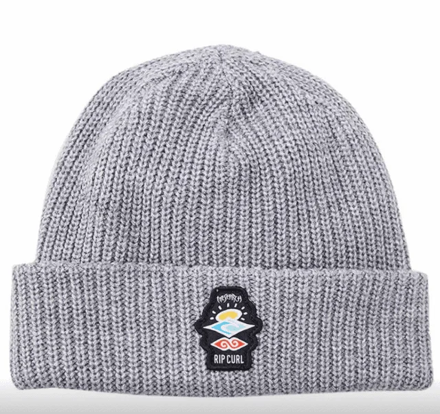 Adjustable snapback cap for easy fit tweaks -Rip Curl Icons Reg Mens Beanie Grey