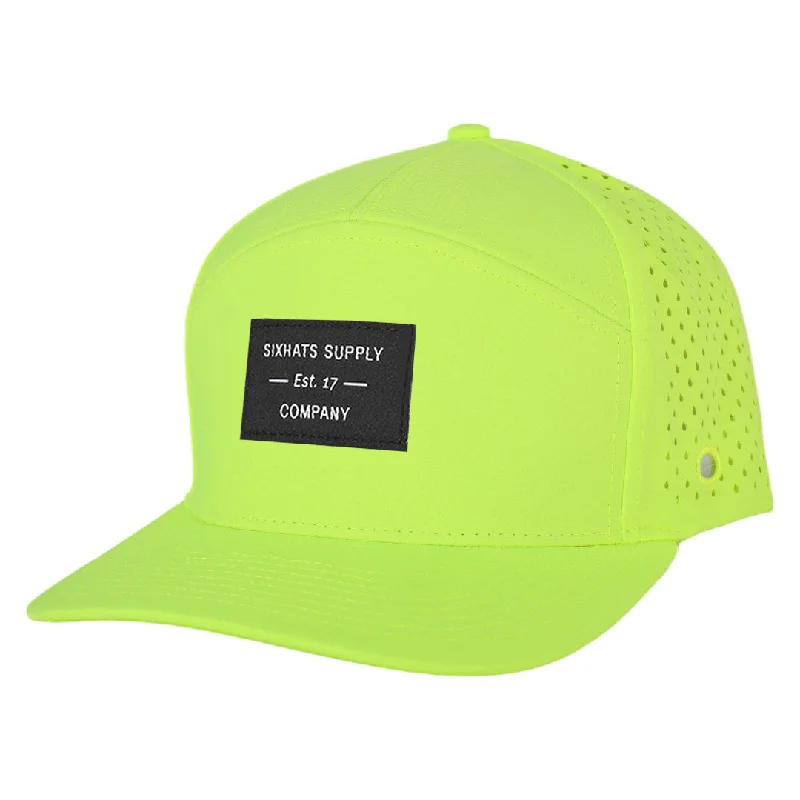 Premium snapback cap with embroidered artwork -Retro Green OG Tradesman Waterproof Hat