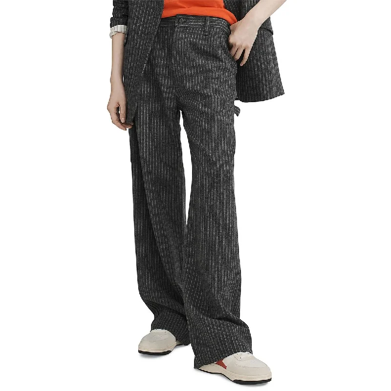 Prom Dresses for School Dance -Rag & Bone Womens Wool Blend Striped Dress Pants