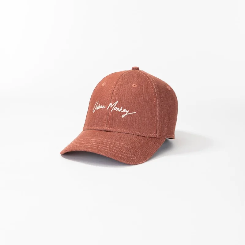 Lightweight cap with quick-dry fabric finish -Classic Denim // Rust