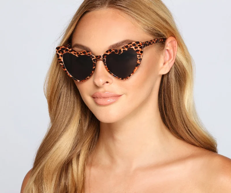 Plastic Framed Glasses for Comfortable -Wild At Heart Sunglasses