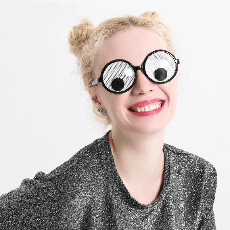 Flexible Glasses for Durable Wear -Funny Googly Eyes Goggles Shaking Eyes Party Glasses and Toys for Party Cosplay Costume