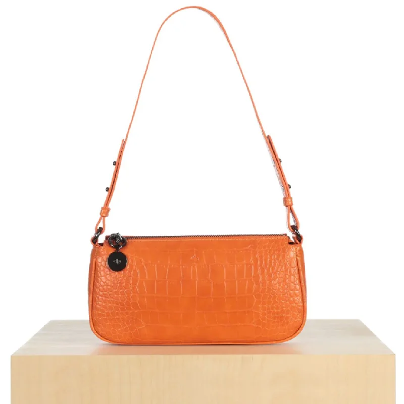 Women's bags with fun, colorful designs and playful details for a fun fashion statement-Fayette Bag (Orange Croc)