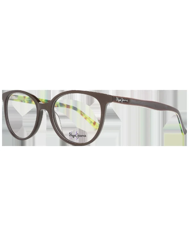 Affordable Glasses for Budget -Pepe Jeans PJ8012 Round Eyeglasses Frames Brown