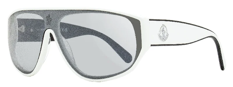 Recycled Glasses for Green Option -Moncler Unisex Tronn Sunglasses ML0260 21C White 0mm