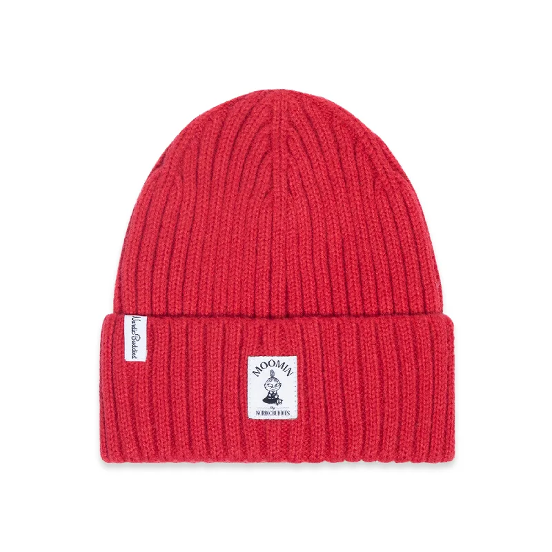 Soft cap for sensitive scalp comfort -Little My Winter Hat Beanie Adult - Red